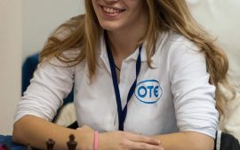 Στο Αίγιο η παγκόσμια πρωταθλήτρια Νεανίδων στο Σκάκι Σταυρούλα Τσολακίδου
