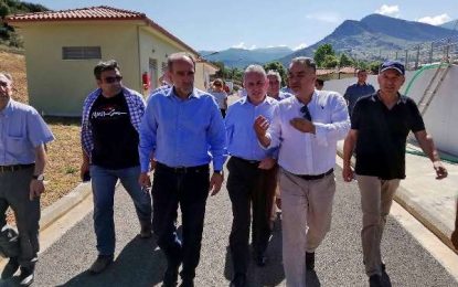 Επίσκεψη στον Βιολογικό Καθαρισμό Καλαβρύτων του Περιφερειάρχη Απόστολου Κατσιφάρα