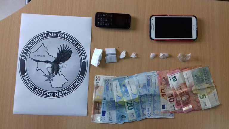 Συνελήφθη 25χρονος ημεδαπός που διακινούσε κοκαΐνη μέσα σε μπαρ στον Πύργο