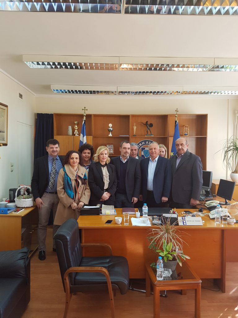 Επίσκεψεις στην Α.Δ. Αχαΐας και την Πυροσβεστική Υπηρεσία από κλιμάκιο της ΝΟΔΕ ΝΔ Αχαίας