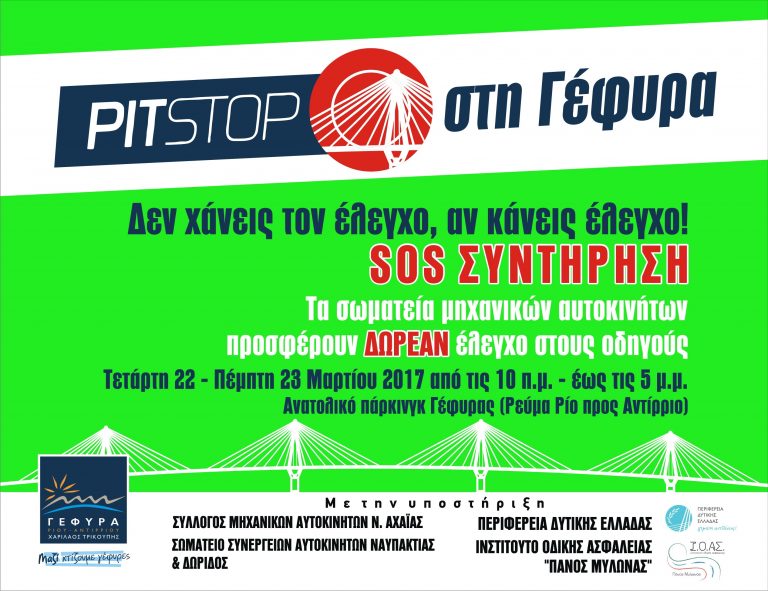 Pit-Stop στη Γέφυρα: Δεν χάνεις τον έλεγχο, αν κάνεις έλεγχο…