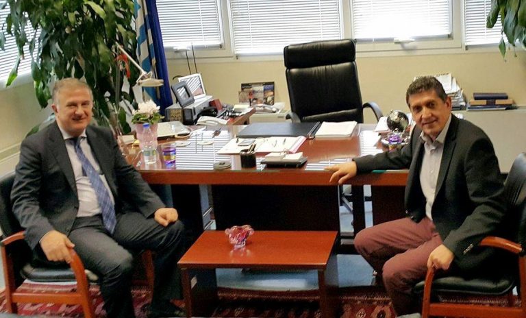 Ο Γιώργος Μαυραγάνης στον Αντιπεριφερειάρχη Αχαΐας