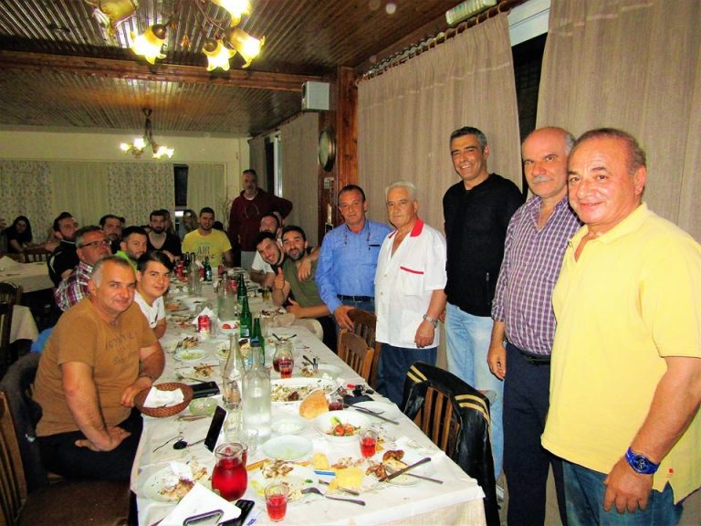 Αποχαιρετιστήριο τραπέζι στον Κεραυνό Αιγίου