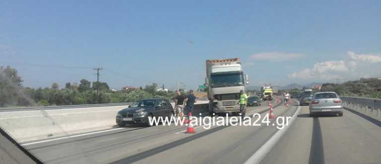 Τροχαίο στο ύψος της Αβύθου – Νταλίκα χτύπησε προπορευόμενο όχημα