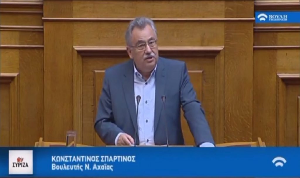 Κ. Σπαρτινός: “Τέλειωσε η εποχή που οι αγρότες είχαν μετατραπεί σε άτυπα χρηματοπιστωτικά ιδρύματα χρηματοδότησης των μεγάλων και ισχυρών εμπόρων”