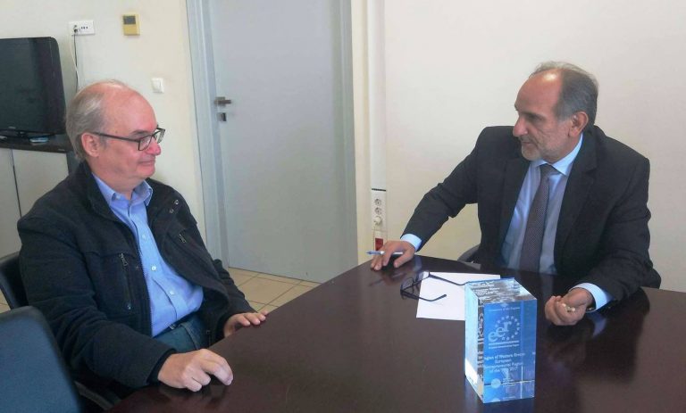 ΒΙΠΕ Πατρών και δημοπρασίες έργων συζήτησαν ο Περιφερειάρχης με τον Πρόεδρο των εργοληπτών