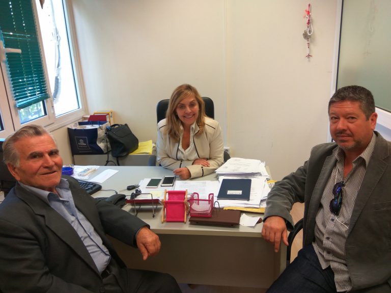 Συνάντηση του Δ.Σ. του Συλλόγου Αλυκής με την Αντιδήμαρχο ΄Εργων Βασιλική Ψυχράμη.