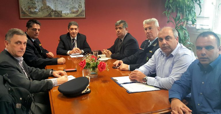 Σύσκεψη του Γρ. Αλεξόπουλου με τον Δ/ντή Δ/νσης Αστυνομίας Αχαΐας με θέμα το νέο αστυνομικό μέγαρο