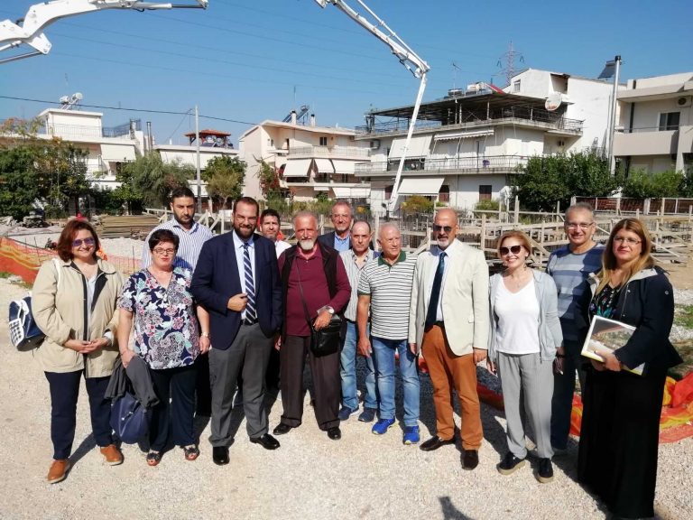 Ο Νεκτάριος Φαρμάκης στη θεμελίωση της νέας στέγης υποστηριζόμενης διαβίωσης και διημέρευσης της «ΜΕΡΙΜΝΑΣ»