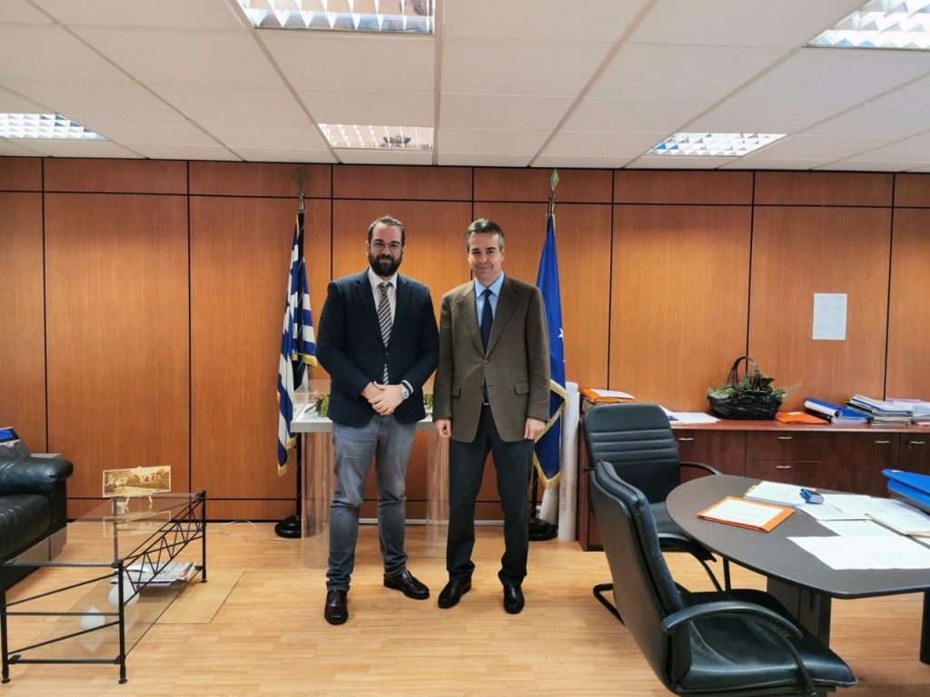 Ο Νεκτάριος Φαρμάκης σε σύσκεψη στην ΕΝΠΕ με κυβερνητικά στελέχη και επίσκεψη στις «Κτιριακές Υποδομές»
