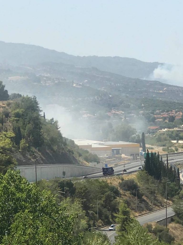 Αιγιάλεια: Νέο μέτωπο φωτιάς στον Άγιο Κωνσταντίνο Ροδοδάφνης