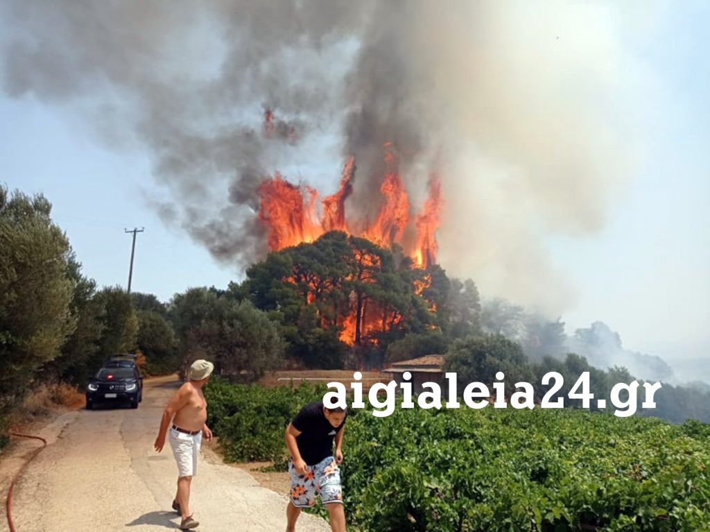 Υπό έλεγχο η φωτιά στη Ζήρια - Στη μάχη της κατάσβεσης και ο "ρωσικός γίγαντας"
