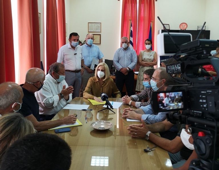 Παπανδρέου, Γεννηματά στις πληγείσες περιοχές της Αχαΐας – Eπισκέφθηκαν και τη Ζήρια Αιγιαλείας