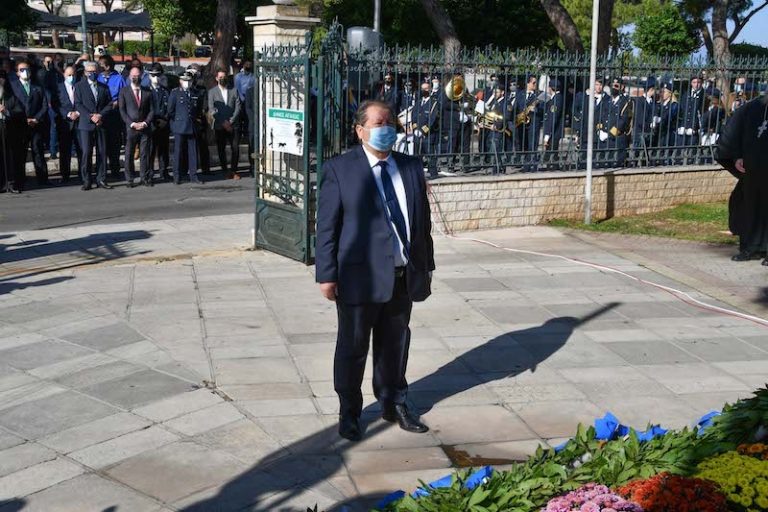 Καλογερόπουλος: “Οι επέτειοι δεν είναι έξω από τη ζωή μας ως μύθοι αλλά αποτελούν πηγή έμπνευσης στη σημερινή πραγματικότητα και ζωή”