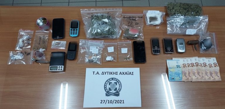 Συνελήφθησαν ακόμη τρεις άνδρες για διακίνηση ναρκωτικών στη Δυτική Αχαΐα και στην Πάτρα