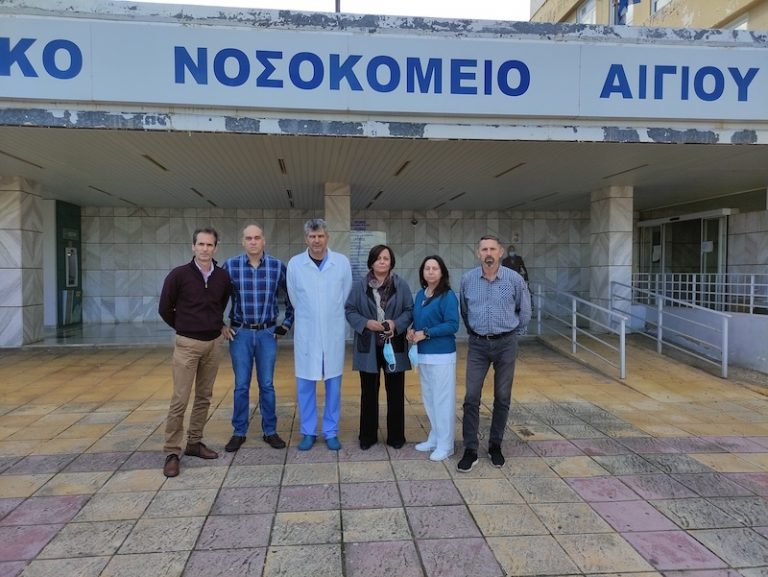 Παρεμβάσεις από το Σωματείο Εργαζομένων στον Υπουργό Υγείας κατά την επίσκεψή του στο Νοσοκομείο Αιγίου