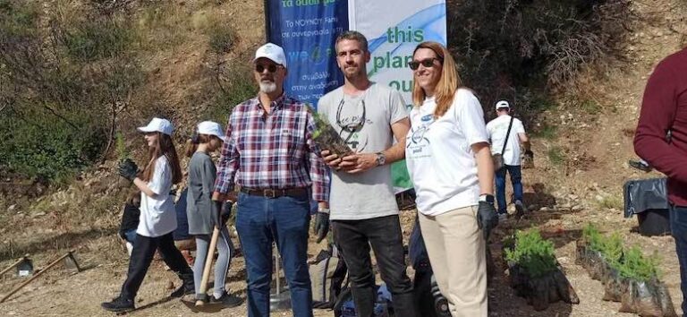 Δράση δενδροφύτευσης  στην πληγείσα περιοχή της Ζήριας