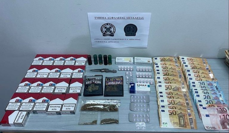 Συνεχόμενες επιτυχίες από την Ασφάλεια Αιγιαλείας για ναρκωτικά