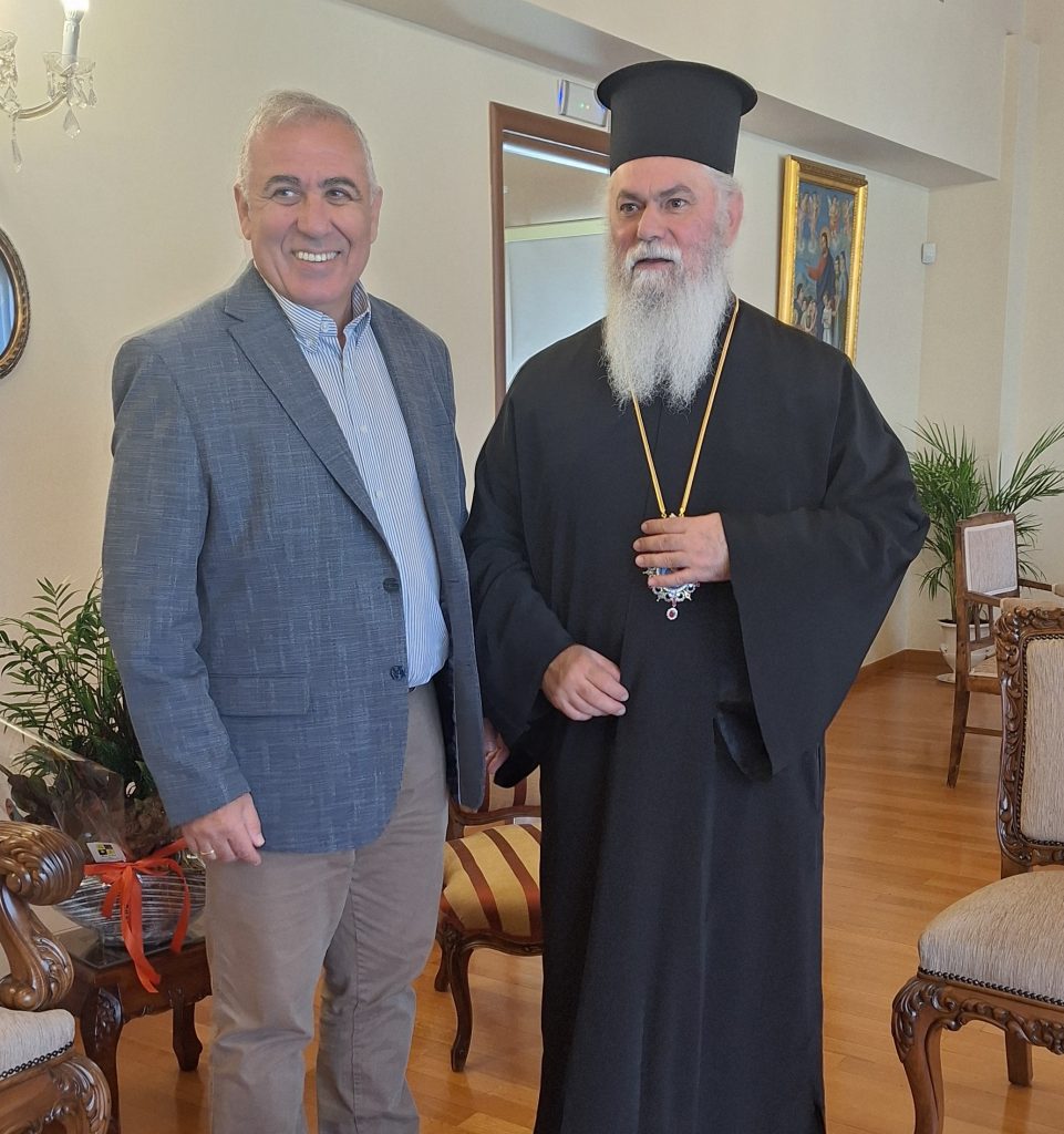 Επίσκεψη νέου Δημάρχου Αιγιαλείας κ. Ανδριόπουλου στον Μητροπολίτη Καλαβρύτων κι Αιγιαλείας κ. Ιερώνυμο