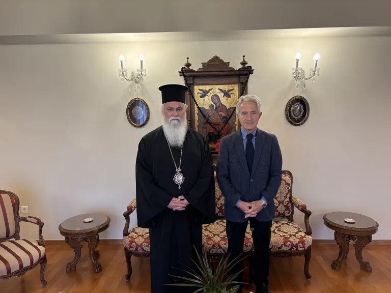Εθιμοτυπική επίσκεψη του επικεφαλής της παράταξης «Αιγιάλεια Προορισμός» Κώστα Σπηλιόπουλου στο Σεβασμιώτατο Μητροπολίτη κ. Ιερώνυμο
