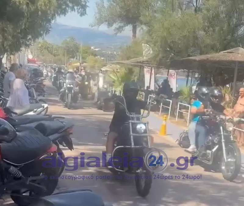 Εντυπωσίασαν οι Harley-Davidson στην Αιγιάλεια – Στάσεις σε Αίγιο, Αλυκή και Άκολη