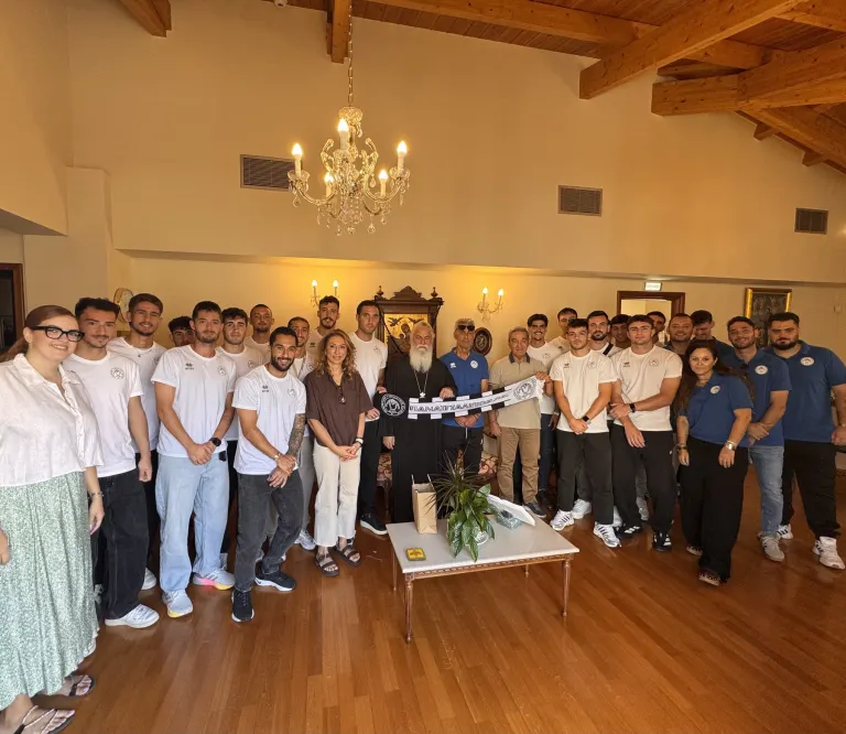 Ο Παναιγιάλειος στον Σεβασμιώτατο Μητροπολίτη κ. Ιερώνυμο – Ευχή για μια καλή αγωνιστική χρονιά