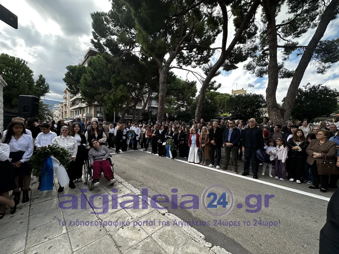 Με συγκίνηση, εθνική υπερηφάνεια και σεβασμό στους ήρωες του Έπους του ’40 η κατάθεση στεφάνων στα Υψηλά Αλώνια Αιγίου