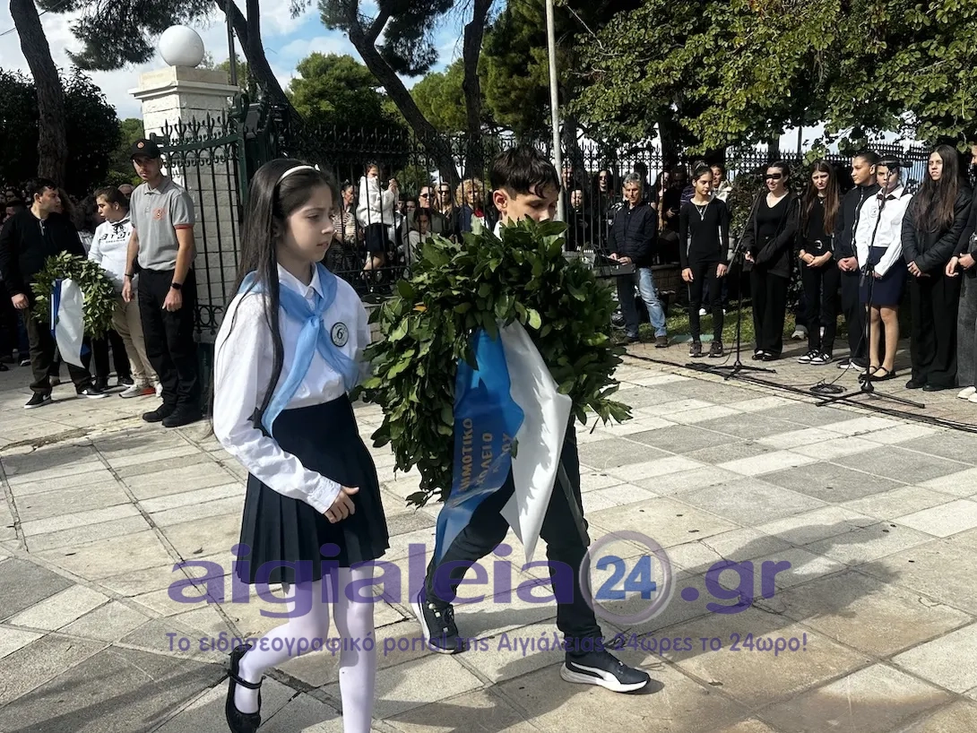 Με συγκίνηση, εθνική υπερηφάνεια και σεβασμό στους ήρωες του Έπους του ’40 η κατάθεση στεφάνων στα Υψηλά Αλώνια Αιγίου