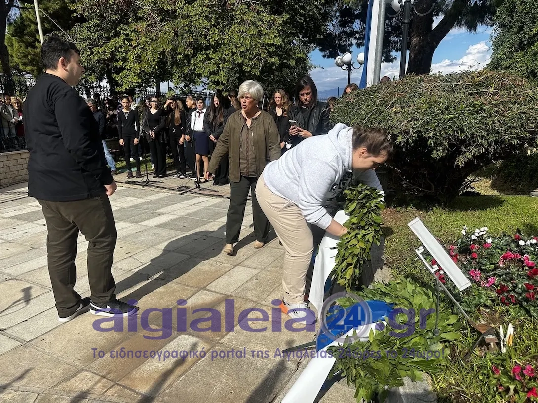 Με συγκίνηση, εθνική υπερηφάνεια και σεβασμό στους ήρωες του Έπους του ’40 η κατάθεση στεφάνων στα Υψηλά Αλώνια Αιγίου