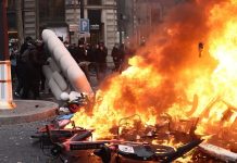 Η Γαλλία στις φλόγες: 550.000 διαδηλωτές, 1.200 συλλήψεις και 150 τραυματίες αστυνομικοί, ακρωτηριάστηκε διαδηλωτής στο Σεντ Ετιέν