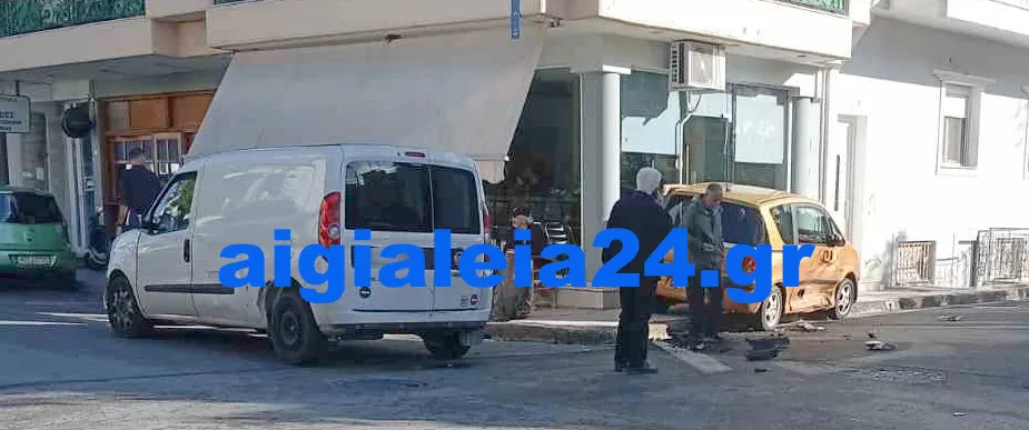 Αίγιο: Τροχαίο στη συμβολή Βασ. Κωνσταντίνου και Νικ. Σολιώτη – Υλικές ζημιές, χωρίς τραυματισμούς