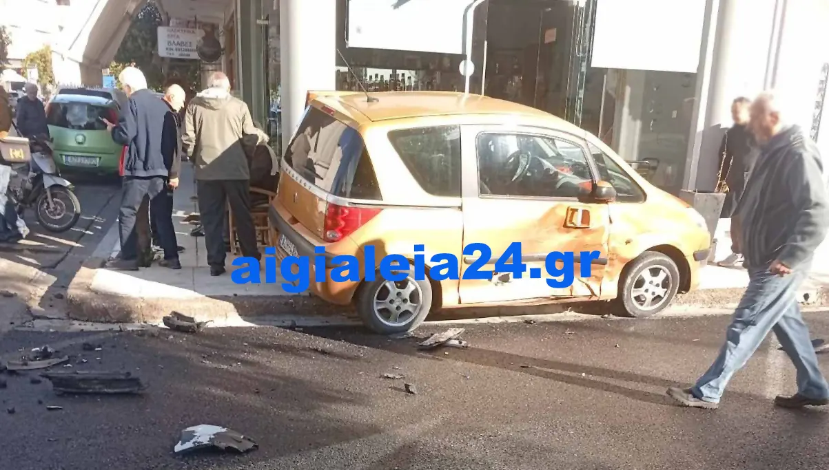 Αίγιο: Τροχαίο στη συμβολή Βασ. Κωνσταντίνου και Νικ. Σολιώτη – Υλικές ζημιές, χωρίς τραυματισμούς